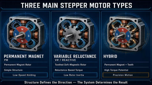 Τελευταία εταιρικά blogs για Three Main Stepper Motor Types: differences between permanent magnet, variable reluctance and hybrid types