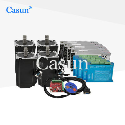 5A NEMA 34 κλειστή Stepper βρόχων εξάρτηση 4 μηχανή 4 οδηγός 4 παροχή ηλεκτρικού ρεύματος 1 Mach3 μηχανών