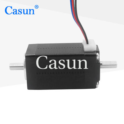 1,8 βαθμός NEMA 8 διπλή Stepper άξονα μηχανή 20*20*38mm 40mN.M ROHS